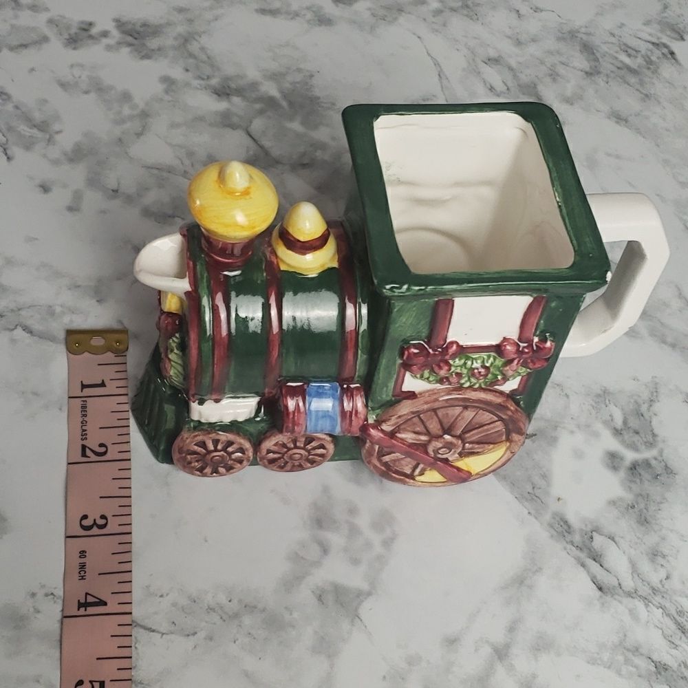‎Handpainted Christmas Train Pitcher - Picture 10 of 10